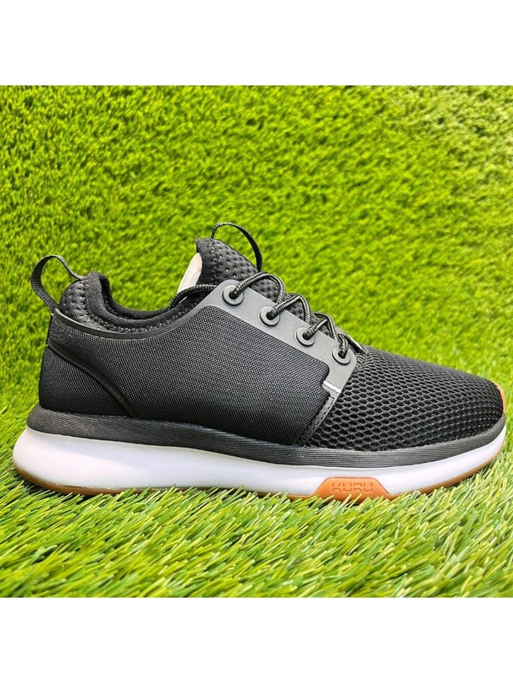 Kuru Atom Womens Size 5 Black White Athletic Running Walking Shoes Sneakers